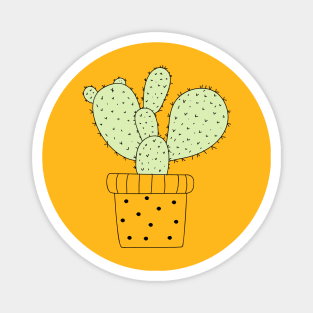 Plant, the cactus pot Magnet